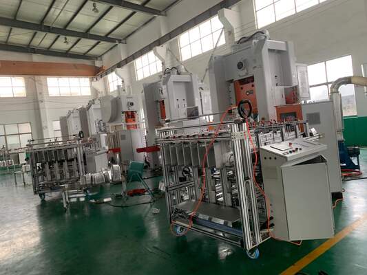 Mesin Pembuat Wadah Aluminium Foil untuk Makanan Bentuk Persegi Panjang untuk Barbekyu, Food Grade