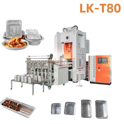T80 Takeout Multiple Cavities Disposable Aluminium Foil Pan Insulation Preservation Machine