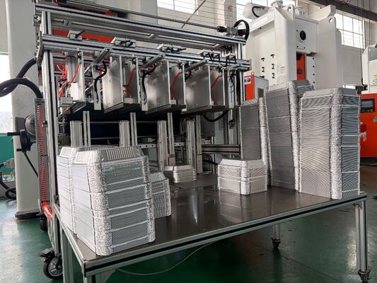 LK-T80 Otomatis 3003 paduan sekali pakai 450ml Aluminium Take Out Container Mesin Membuat