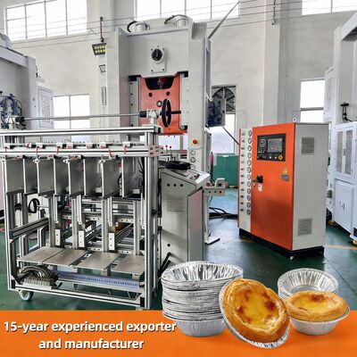 Mesin Pembuat Aluminium Foil LK-T80 dengan Kapasitas Tekan 80 ton Kontrol PLC Mitsubishi dan Output 12000 pcs/jam