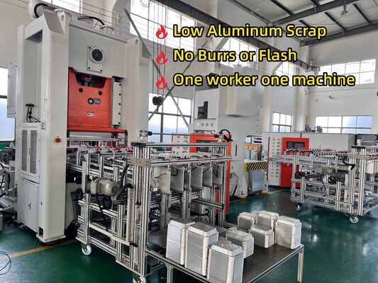 Mesin Pembuat Aluminium Foil LK-T80 dengan Kapasitas Tekan 80 ton, Kontrol PLC Mitsubishi, dan Output 12000 pcs/jam