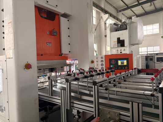 LK-T80 Aluminium Foil Making Machine dengan H-Type Structure 80ton Press Capacity dan Mitsubishi PLC Control