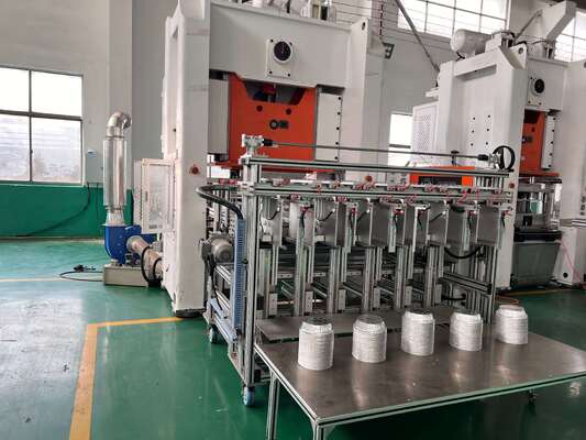 Mesin Pembuat Wadah Aluminium Foil 130 Ton H Frame Desain & Manufaktur Cetakan Kustom