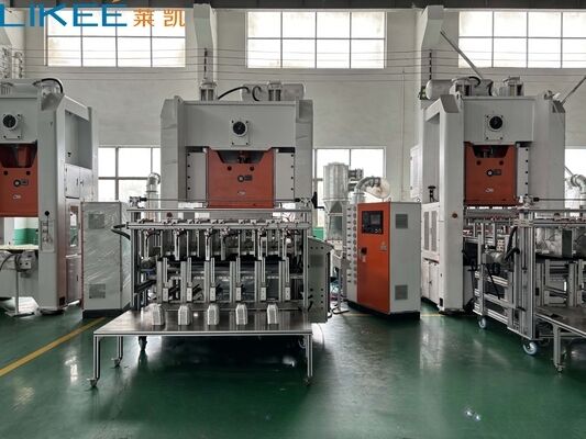 130 Ton Press Force Aluminium Food Container Machine dengan 35 ‰ 70 Stroke/Min dan 12,000 pcs/h Output