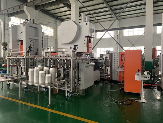 Efisien LK-T63 Siemens Motor Aluminium Foil Piring Membuat Mesin Untuk Pengemasan Makanan